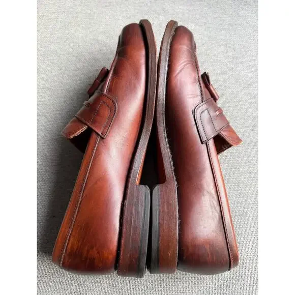 Allen Edmonds Hyde Street Tassel Loafers Mens 8.5 Brown Preppy